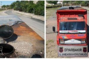 BOTAŞ boru hatından &ccedil;aldıkları 15 ton petrol&uuml; bırakıp ka&ccedil;tılar