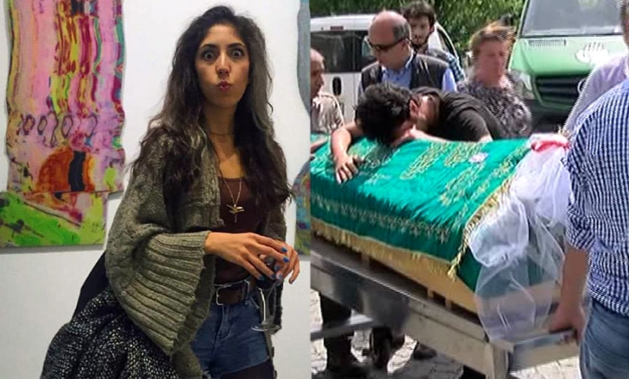 Duvağıyla son yolculuğuna uğurlandı