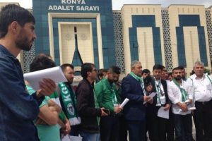 Konyasporlu taraftardan, federasyon temsilcisine su&ccedil; duyurusu