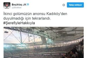 Beşiktaş'tan Fenerbah&ccedil;e'ye g&ouml;nderme; "Kadık&ouml;y'den duyulmadı"