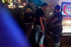 Bursa'da Beşiktaş'ın şampiyonluğunu kutlarken bı&ccedil;aklandı!