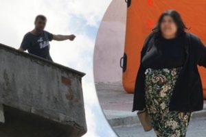 Manisa'da &ccedil;atıya &ccedil;ıkan gen&ccedil; 5. kattan atladı