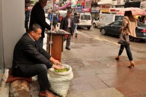 Ter&ouml;r gazisi ek gelir i&ccedil;in erik satıyor