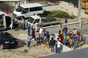 &Ccedil;orlu'da elektrik akımına kapılan iş&ccedil;i yaralandı