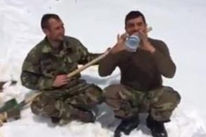 Şehidin son g&ouml;r&uuml;nt&uuml;leri duygulandırdı