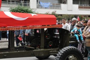 Bursa Karacabeyli şehit, İstanbul'da son yolculuğuna uğurlandı