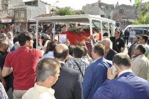 Kalp krizinden &ouml;len savcı toprağa verildi