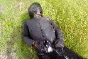 Panik butonuna basan motosikletli