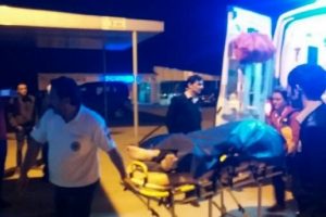 İş&ccedil;ilerin kaldığa &ccedil;adıra ateş a&ccedil;ıldı: 1 yaralı