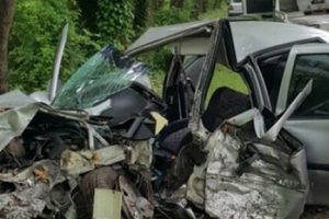 Yoldan &ccedil;ıkarak ağaca &ccedil;arptı: 2 kişi &ouml;ld&uuml;, 1 kişi yaralandı!