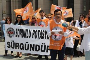 Adliye personelindenden "rotasyon" eylemi