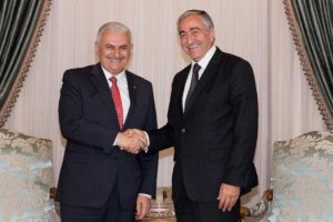 KKTC Cumhurbaşkanı Akıncı Başbakan Yıldırım'ı kabul etti