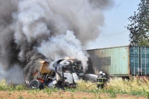 &Ccedil;orlu'da iki TIR &ccedil;arpıştı: 1 &ouml;l&uuml;, 1 yaralı