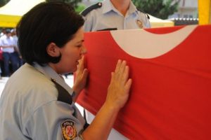 Şehit trafik polisi son yolculuğuna uğurlandı