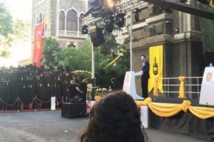 İstanbul Erkek Lisesi'nde okul m&uuml;d&uuml;r&uuml;ne protesto