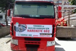 Bursa İHH Mudanya'dan 7. TIR hareket etti