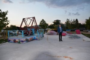 Bursa Karacabey'de lunapark bitme aşamasına geldi