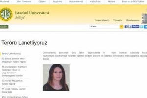 İstanbul &Uuml;niversitesi personeli Vezneciler saldırısında hayatını kaybetti