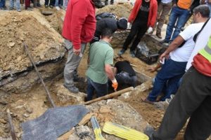 Doğalgaz kazısında tarihi mezar bulundu