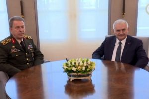Başbakan Yıldırım Orgeneral Akar'ı kabul etti