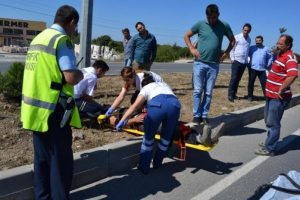 Edremit'te zincirleme kaza: 1 yaralı