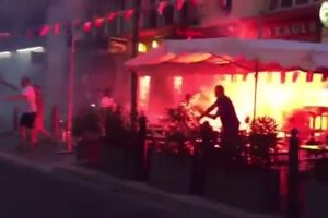 Marsilya'da ikinci gece de olaylı ge&ccedil;ti