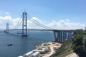 Osman Gazi K&ouml;pr&uuml;s&uuml; a&ccedil;ılış t&ouml;renine hazırlanıyor