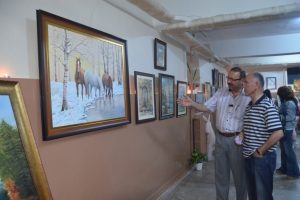 Bursa'da Mudanyalı &ouml;ğretmenlerden resim sergisi