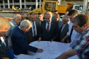 Bursa İneg&ouml;l'de yağmur suyu hattının temeli atıldı
