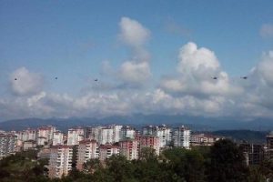 Azerbaycan helikopterleri, Karadeniz'de heyecan yarattı