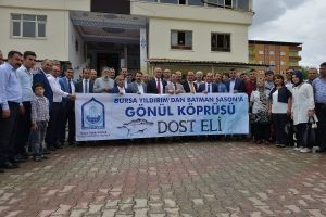 Bursa Yıldırım'dan Sason'a g&ouml;n&uuml;l k&ouml;pr&uuml;s&uuml;