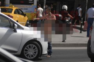 İstanbul Mecidiyek&ouml;y'de şok g&ouml;r&uuml;nt&uuml;!