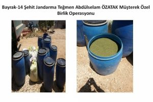 PKK'nın finans kaynağı uyuşturucular imha edildi