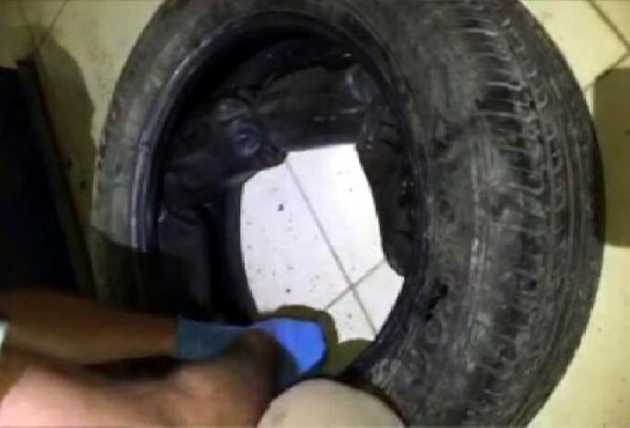 Stepneye gizlenmiş 5 kilo eroin ele ge&ccedil;ti