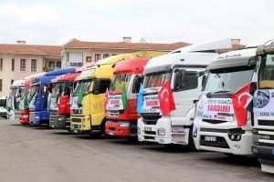 Bursa'dan Suriye'ye 25 yardım TIR'ı