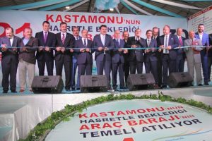 Bakan Eroğlu Kastamonu'da toplu temel atma t&ouml;renine katıldı