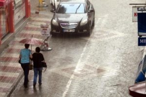 Samsun'da sağanak yağmur