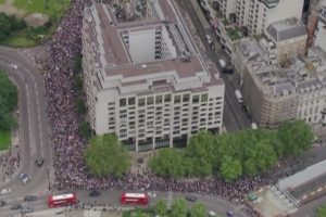 İngiltere'de AB yanlılarından protesto