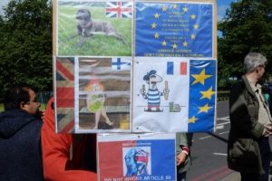 Londra'da Brexit protestosu