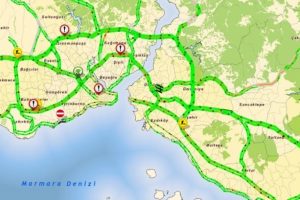 İstanbul'da trafik yoğunluğu y&uuml;zde 6'ya kadar d&uuml;şt&uuml;