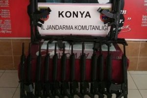 Jandarma yasa dışı &uuml;retim t&uuml;fekler ele ge&ccedil;irdi