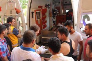 Kızıltepe'de maytapla oynayan 10 &ccedil;ocuk patlamada yaralandı