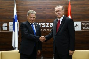 Cumhurbaşkanı Erdoğan Finlandiya Cumhurbaşkanı Niniso ile g&ouml;r&uuml;şt&uuml;