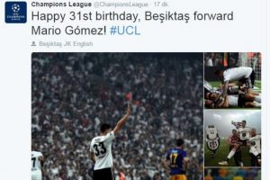 Mario Gomez'e s&uuml;rpriz kutlama