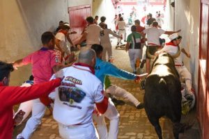 Boğanın boynuzundan inanılmaz kurtuluş