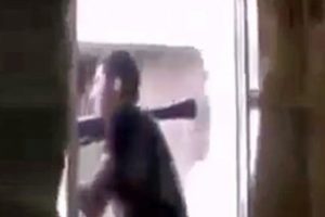 Roket atmak isteyen ter&ouml;ristin vurulma anı kamerada