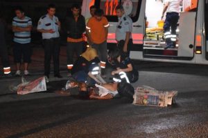 Motosiklet kazası: 2 &ouml;l&uuml;