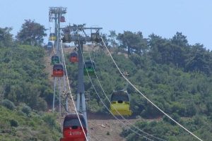 Bal&ccedil;ova teleferiği 525 bin kişi taşıdı