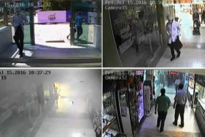 Havai fişekli meşaleli soygun girişimi kamerada