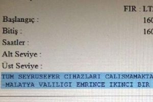 Malatya Erha&ccedil; Havalimanı kapatıldı